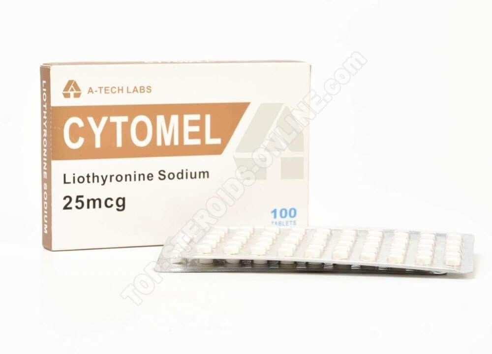 CYTOMEL (Liothyronine Sodium) - A-Tech Labs - 25mcg - Box Of 100tabs