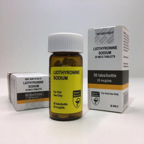 Liothyronine Sodium (T3 - Cytomel) - Hilma Biocare - 25mcg - 50tabs