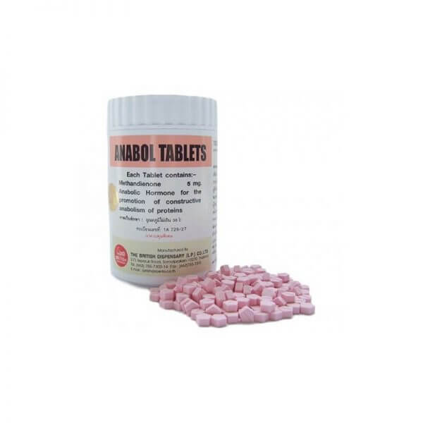 Anabol 5mg – Methandienone 5mg 1000 Tablets / Bottle – The British Dispensary