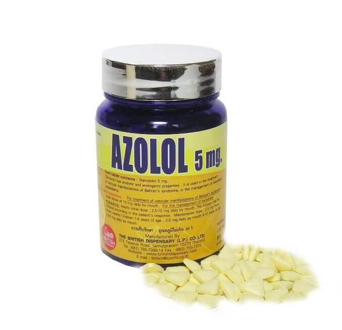 Azolol - Stanozolol 5mg 400 Tablets / Bottle - The British Dispensary