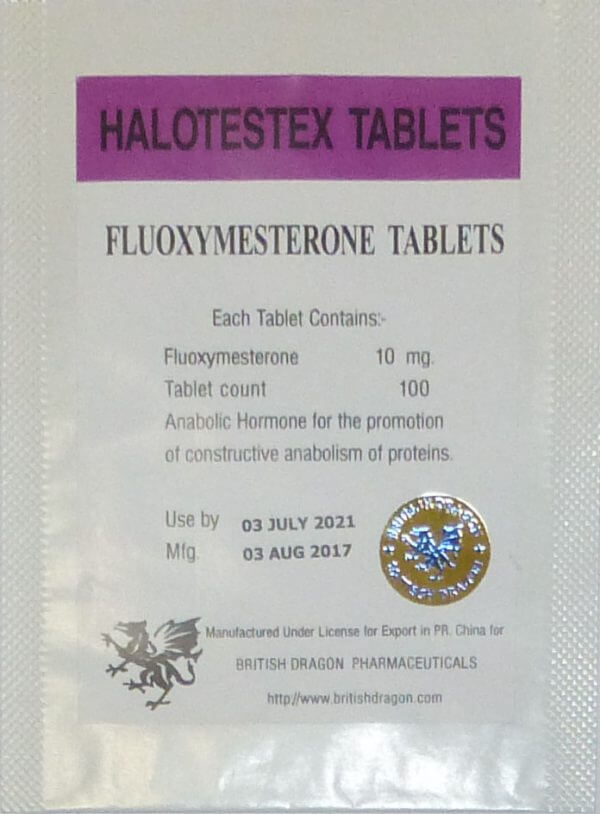 Halotestex Tablets British Dragon 100 tabs [10mg/tab]