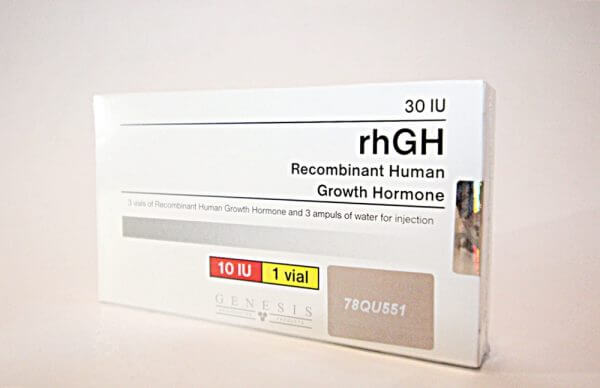 rhGH Genesis 3 vials + 3 amps solvent [3x10IU]