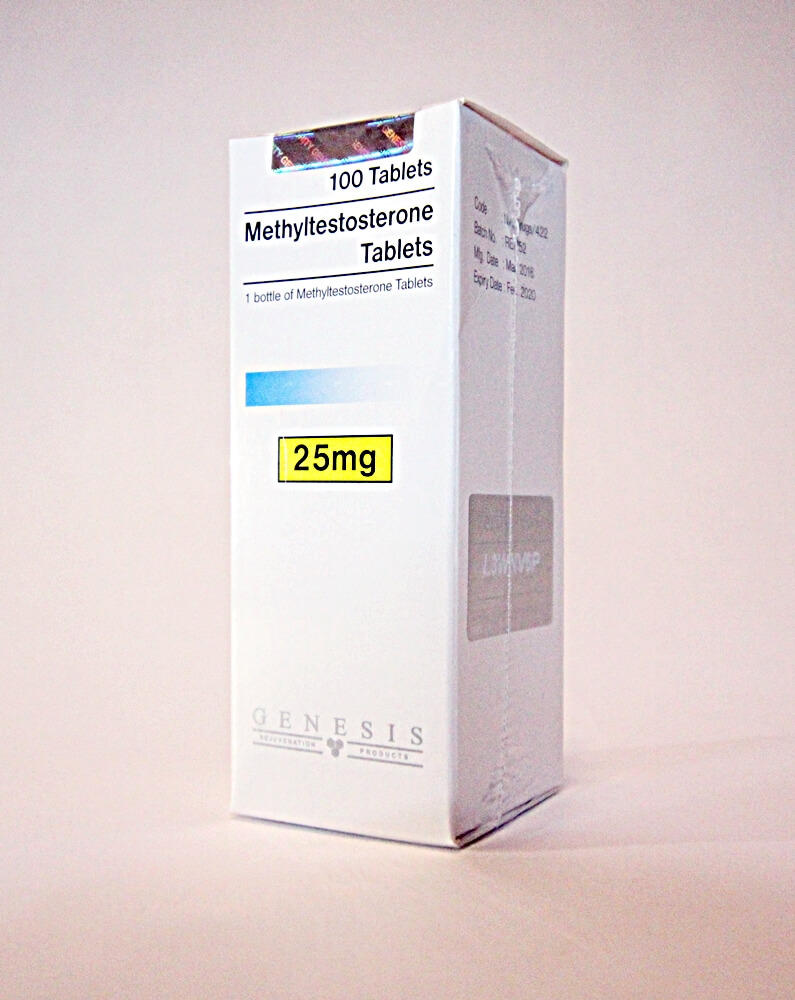 Methyltestosterone Tablets Genesis 100 tabs [25mg/tab]