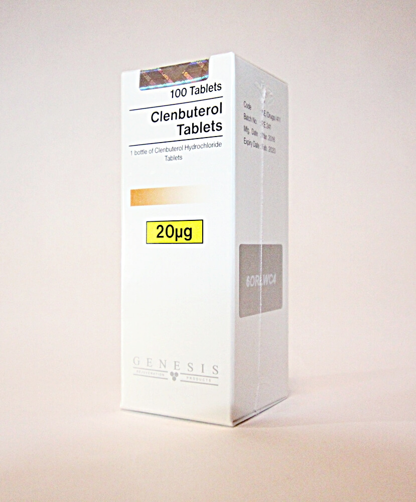Clenbuterol Tablets Genesis 100 tabs [0,02mg/tab]
