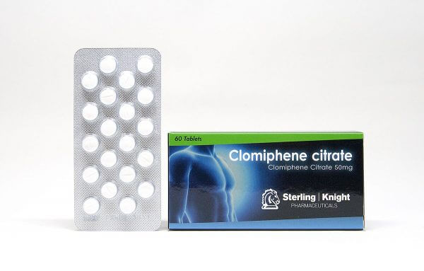Clomiphene citrate Sterling Knight 60 tabs [50mg/tab]