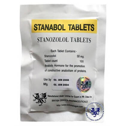 Stanabol Tablets British Dragon 100 tabs [10mg/tab]