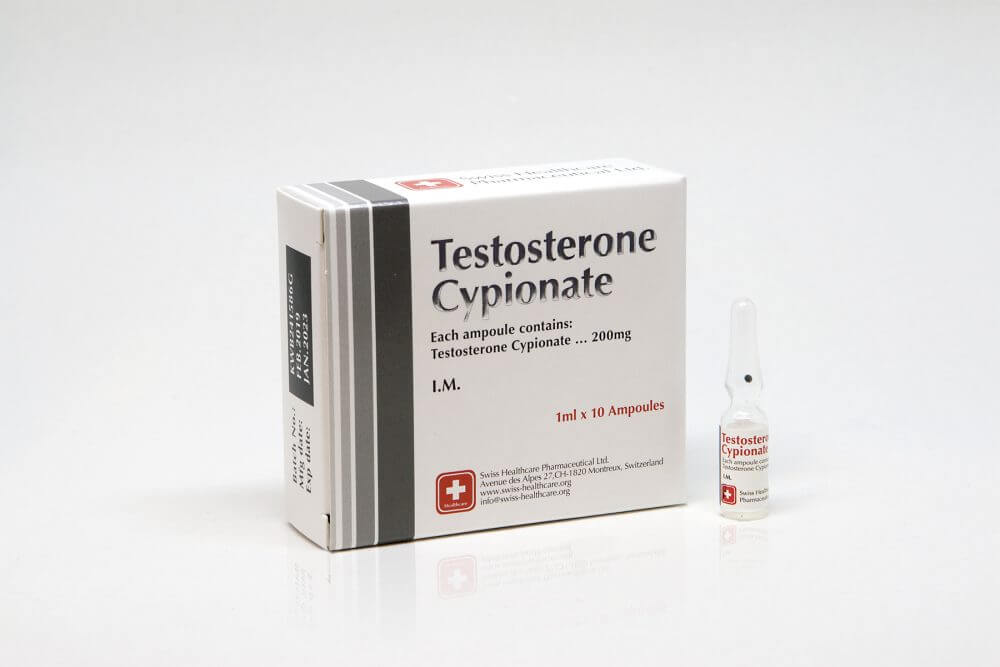 Testosterone Cypionate Swiss Healthcare 10 amps [10x200mg/1ml]