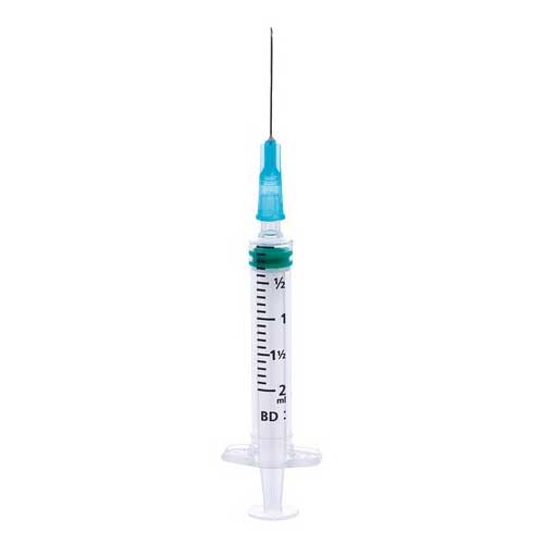 BD Emerald Syringes with Needles 2 ml